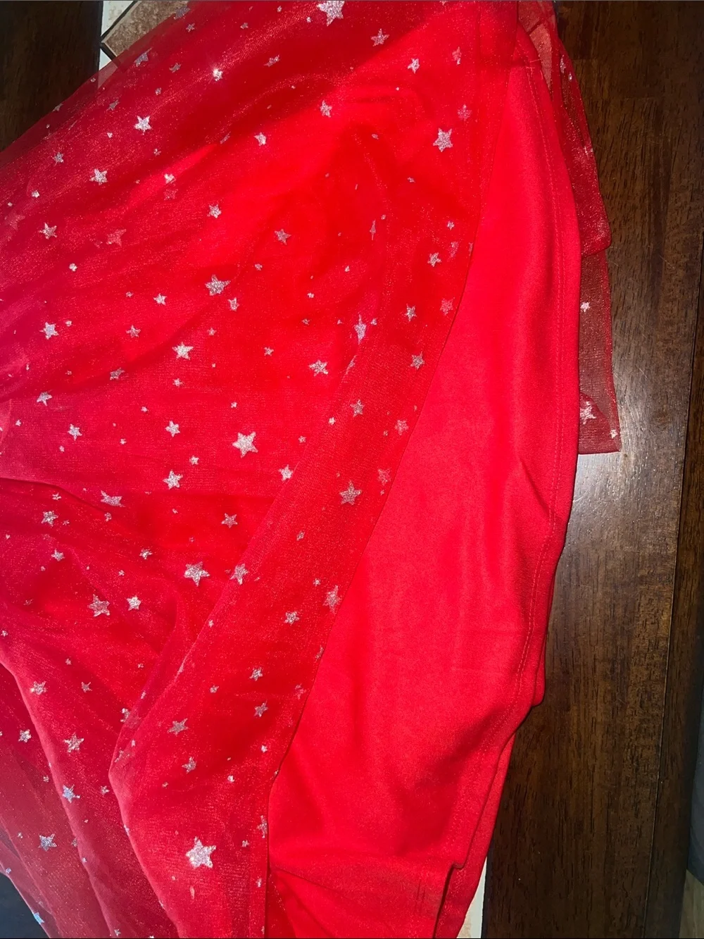 Hello Kitty White & Red Star Tulle Dress for Girls